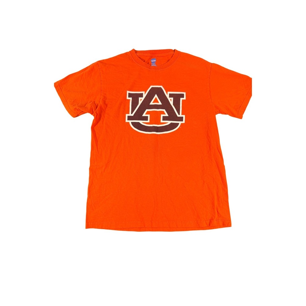 Auburn Tigers NCAA T-Shirt Mens Medium Orange Short Sleeve AU Logo KA Inc